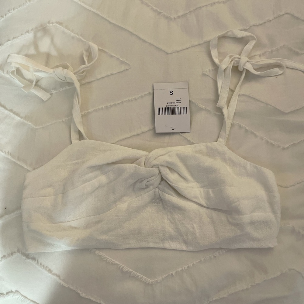 Twist front crop top